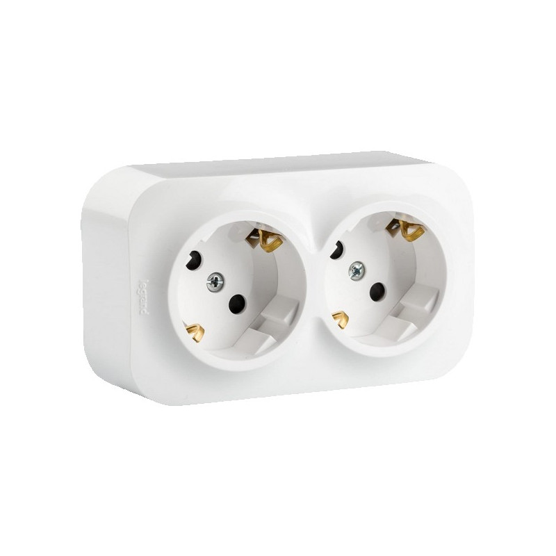BASE ENCHUFE DOBLE 2P+T