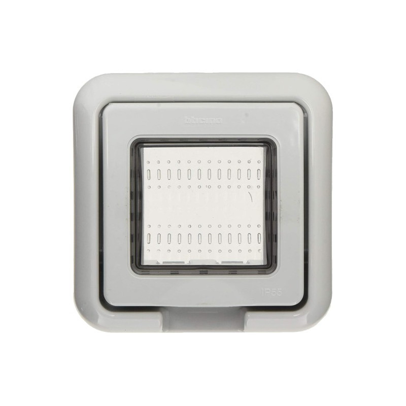 TAPA IB 2MOD IP55 GRIS