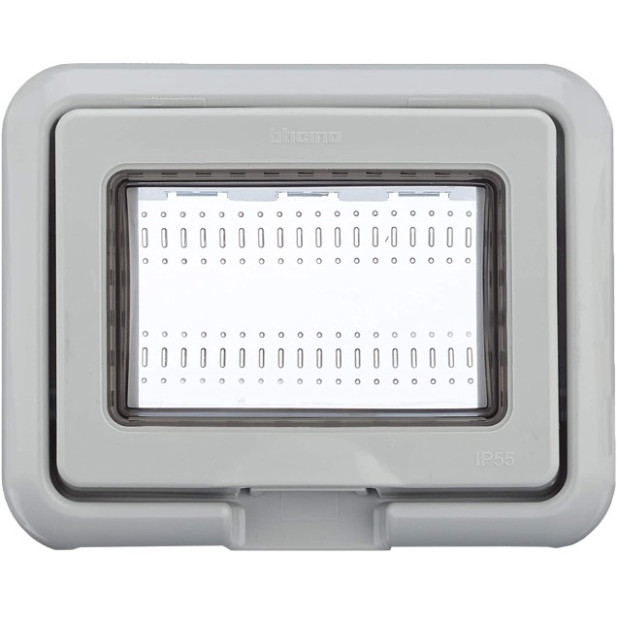 TAPA IB 3MOD IP55 GRIS