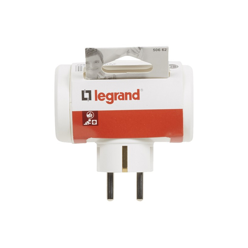 ADAPTADOR 3X2P+T 16A BLANCO