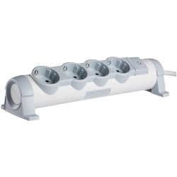 BASE MULTIPLE LEGRAND 4X2P+T 1,5MT C/INT BL