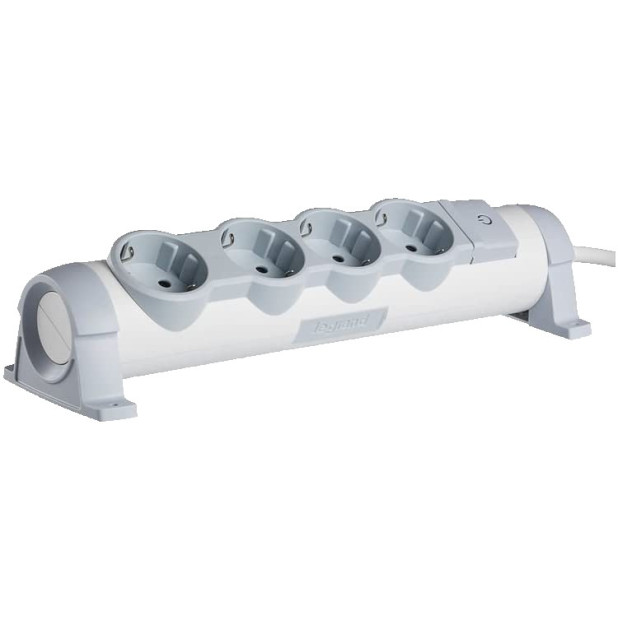 BASE MULTIPLE LEGRAND 4X2P+T 1,5MT C/INT BL
