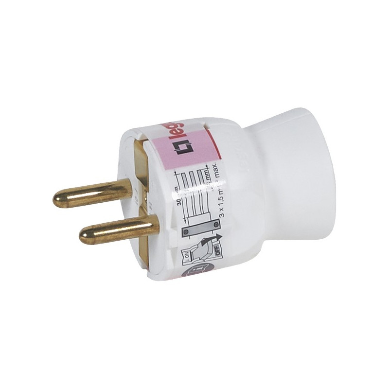 CLAVIJA ESTANDAR 2P+T 16A SALIDA RECTA GSB