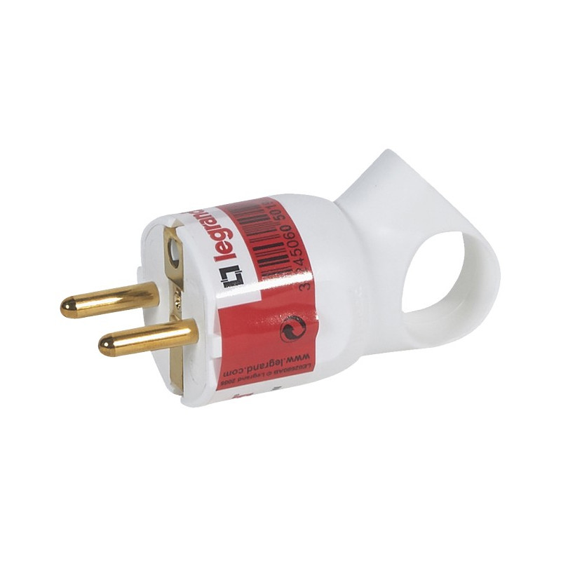 CLAVIJA 2P+T 16A C/TIRADOR BLANCO GSB