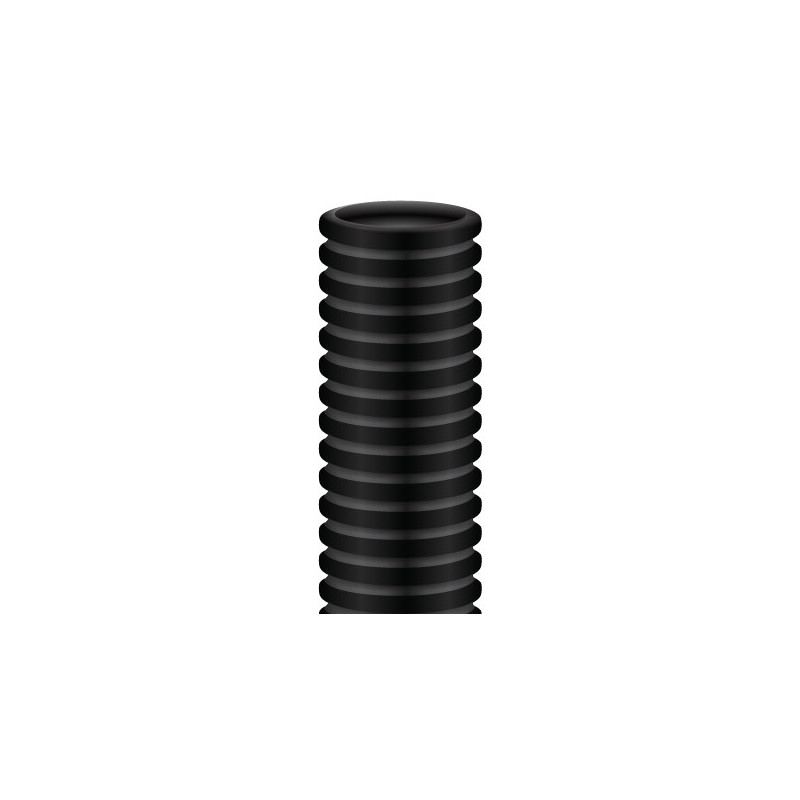 TUBO CORRUGADO M-40 NEGRO R.25 (POR MTS)