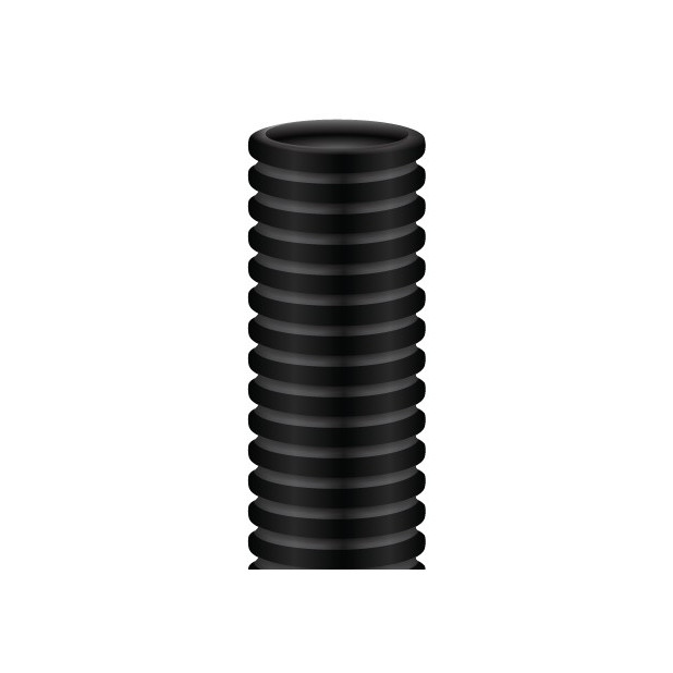 TUBO CORRUGADO M-40 NEGRO R.25 (POR MTS)