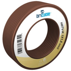 CABLE 1x2,5 H07V-K MARRON R.100M (por Metro)