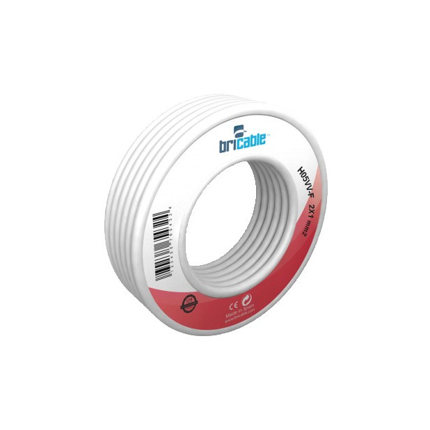 CABLE MANGUERA H05VV-F 3Gx1,5 BLANCO (ROLLO 25MTS)