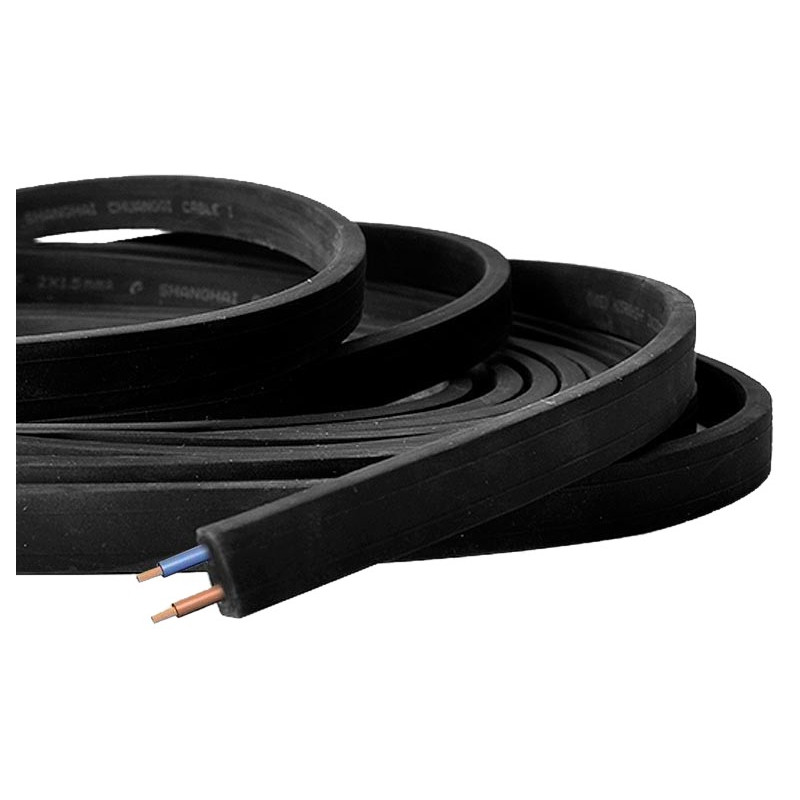 GUIRNALDAS 2x1,5 NEGRO (ROLLO 25MTS)