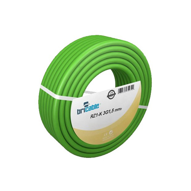CABLE RZ1-K 3Gx1,5 0,6/1KV LIBRE HALOG. R.100 (Por Metros)