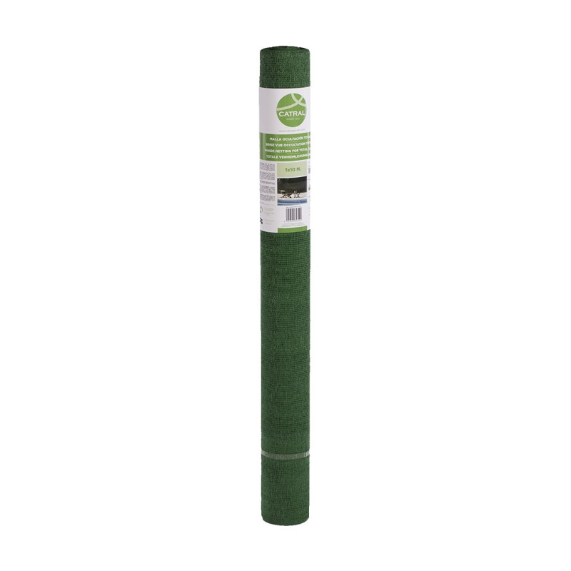 MALLA OCULTACION TOTAL 120gr 1x50M VERDE OSCURO
