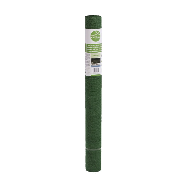 MALLA OCULTACION TOTAL 120gr 1x50M VERDE OSCURO