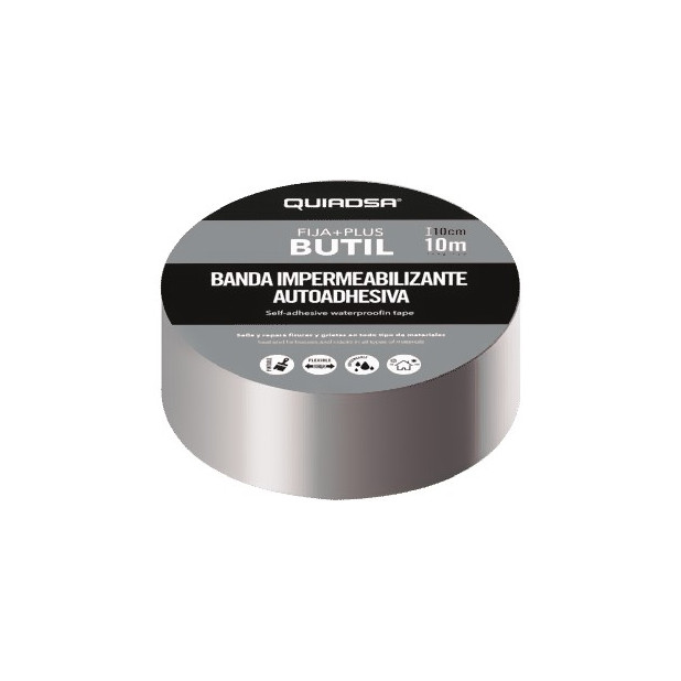 BANDA BUTILO FIJA+PLUS 50MMx5MTS.