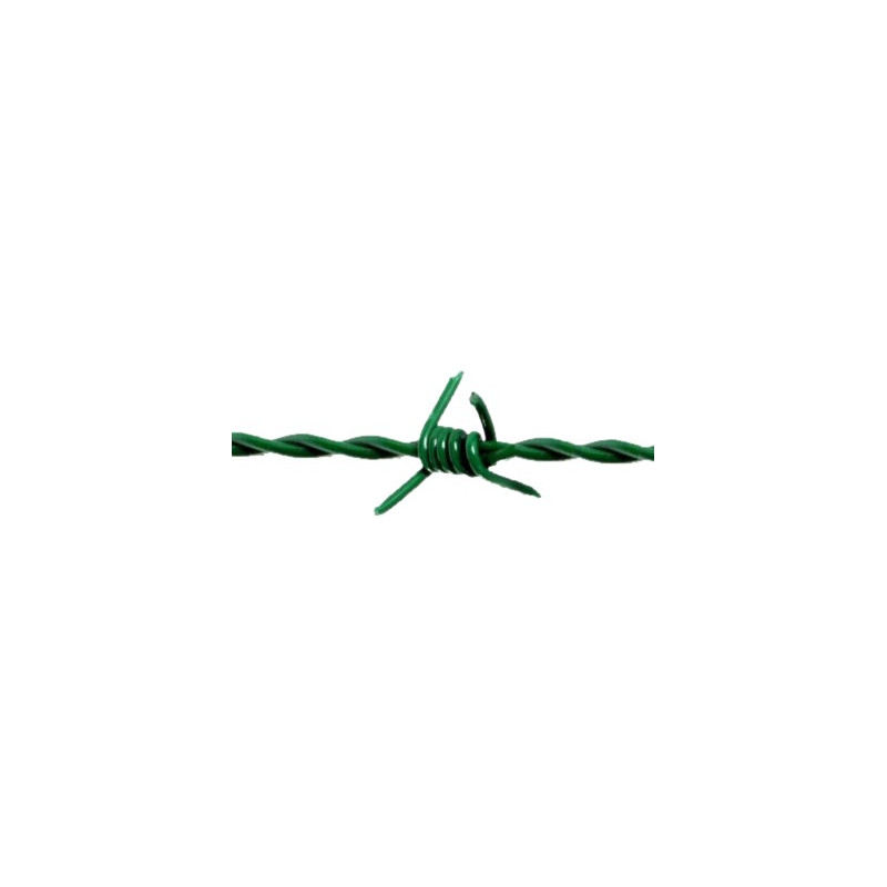 ALAMBRE ESPINO PLASTIFICADO 250MTS (10 CM)