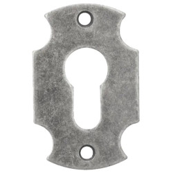 ESCUDO LISO BOCALLAVE PLATA VIEJA