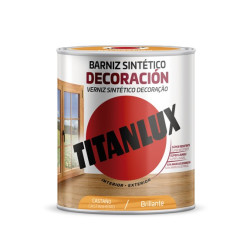 TITANLUX BARNIZ SINTETICO BRILLANTE CASTAÑO 750ML