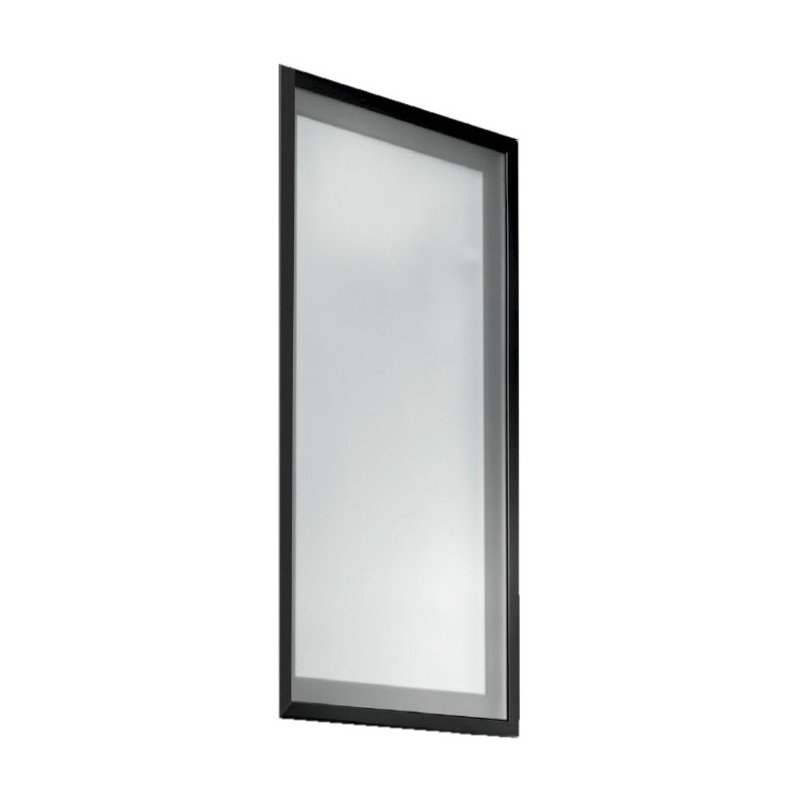 PUERTA ALU.MECANIZADA 70X40 NEGRO C/CRISTAL