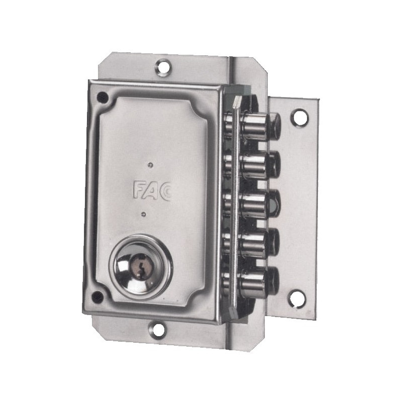 CERRADURA FAC S-90/C IZDA. CROMADA