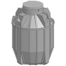 DEPOSITO ENTERRADO GRIS MARMOL 2.000 LTS