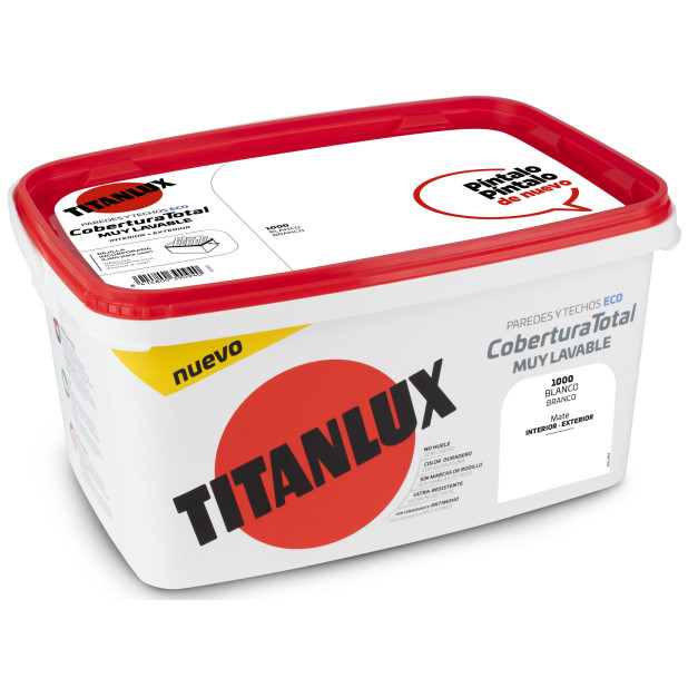 PINTURA TITANLUX COBERTURA BLANCO 4L