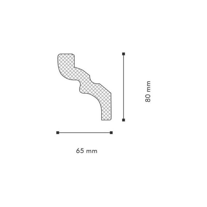 MOLDURA DECOFLAIR D-14 80mmx65mm