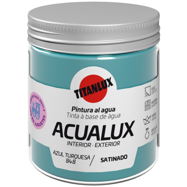 ACUALUX SATINADO AZUL TURQUESA 75ML