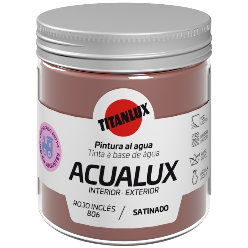 ACUALUX SATINADO ROJO INGLES 75ML