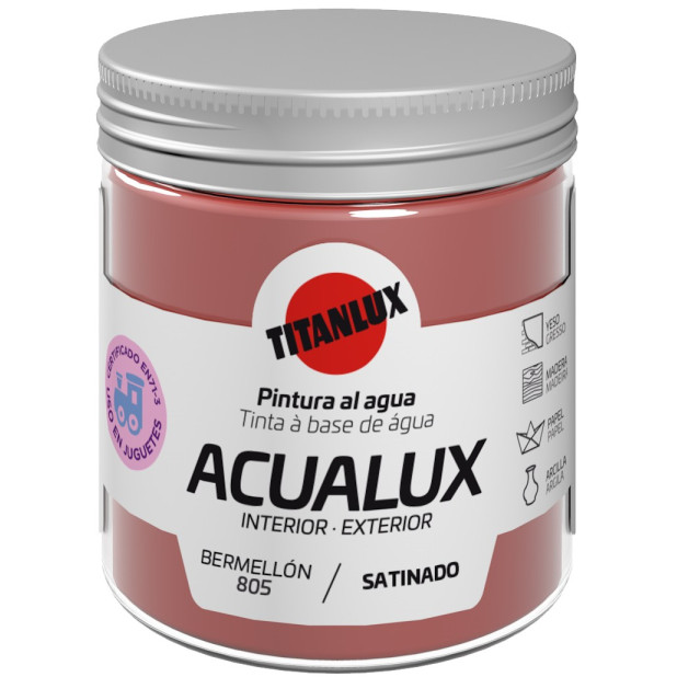 ACUALUX SATINADO BERMELLON 75ML