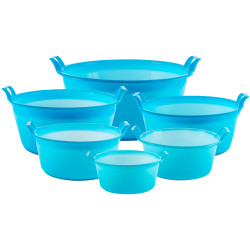 BARREÑO POLIETILENO AZUL 33CM 7LTS