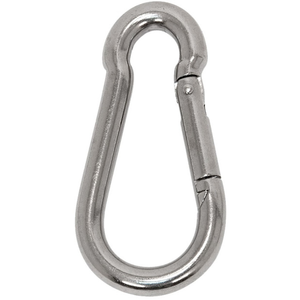 MOSQUETON 6MM. 1PZA.INOX