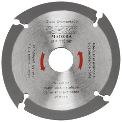 DISCO TUNGSTENO P/MADERA 115MM