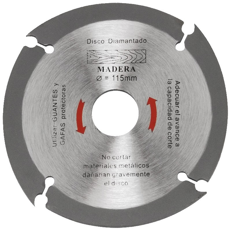 DISCO TUNGSTENO P/MADERA 115MM