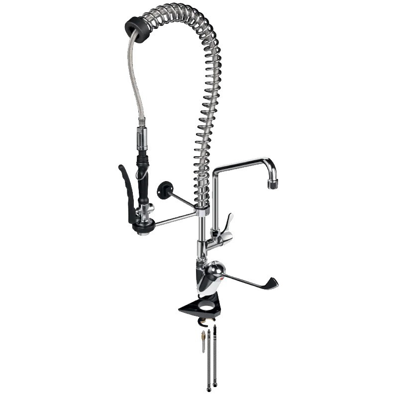 GRIFERIA INDUSTRIAL MINI MONOMANDO CAÑO 200 MM 2045
