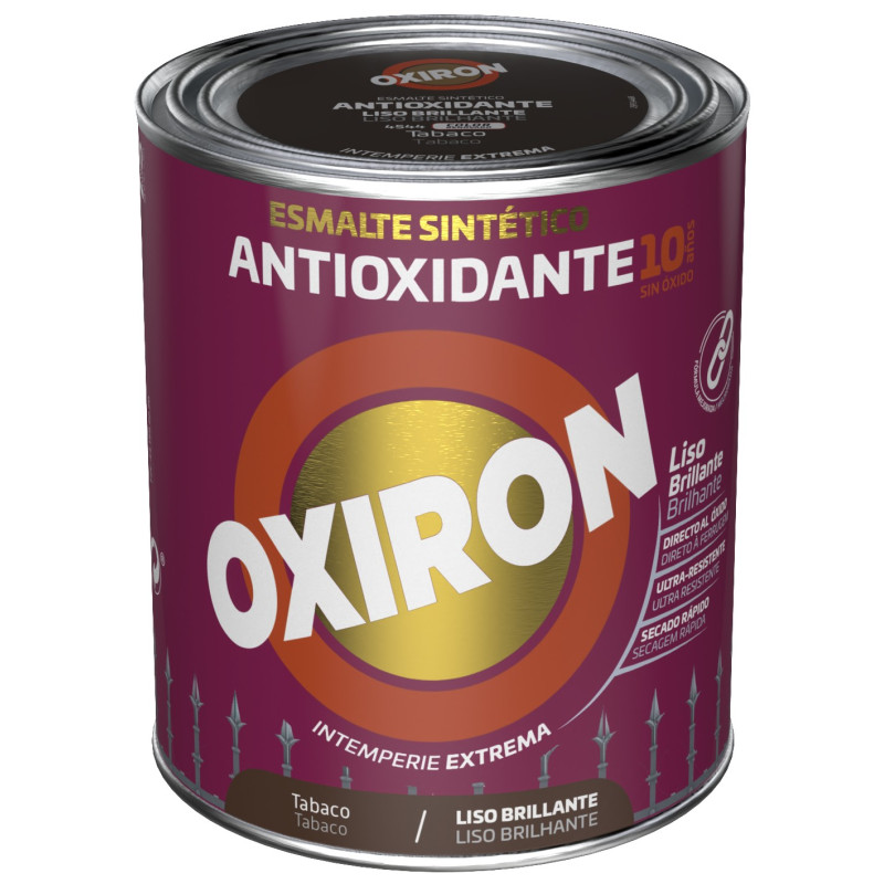 OXIRON ESMALTE LISO BRILLANTE TABACO 750ML