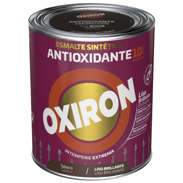 OXIRON ESMALTE LISO BRILLANTE TABACO 750ML