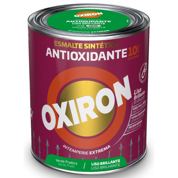 OXIRON ESMALTE LISO BRILLANTE VERDE PRADERA 750ML