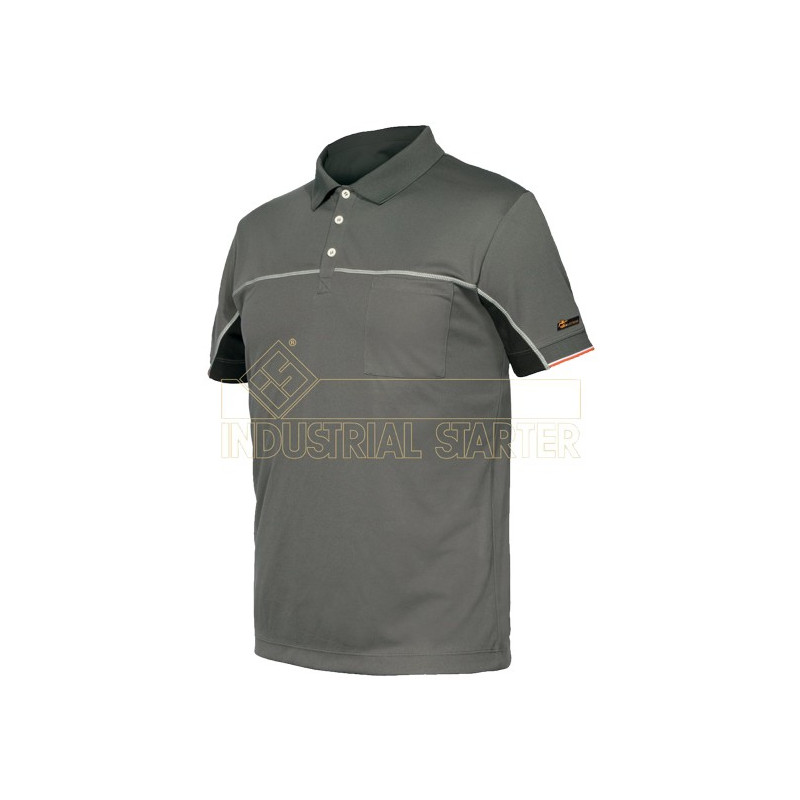 POLO EXTREME 8825B MANGA CORTA GRIS CLARO T.XXL