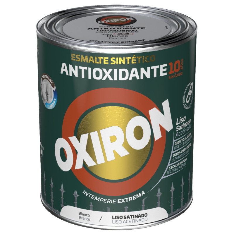 OXIRON ESMALTE LISO SATINADO BLANCO 750ML
