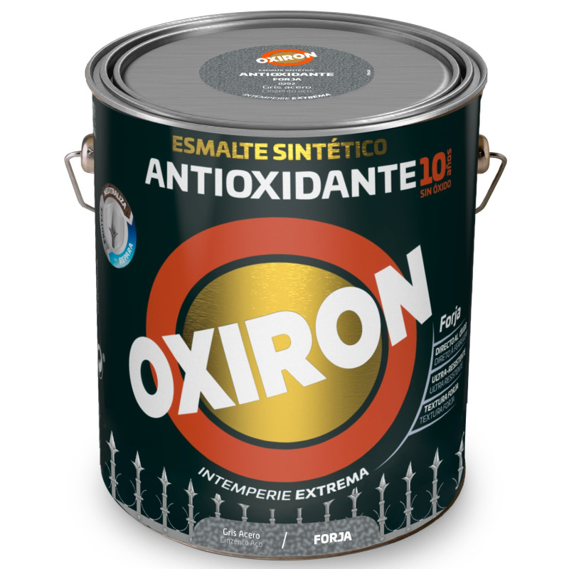 OXIRON ESMALTE FORJA GRIS ACERO 4L
