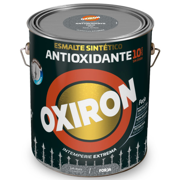 OXIRON ESMALTE FORJA GRIS ACERO 4L