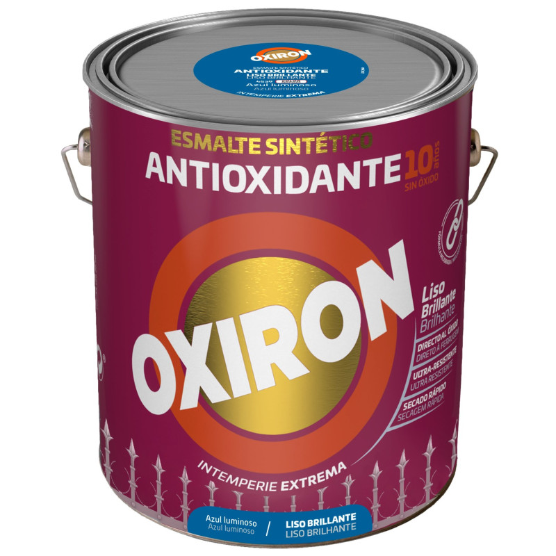 OXIRON ESMALTE LISO BRILLANTE AZUL LUMINOSO 4L