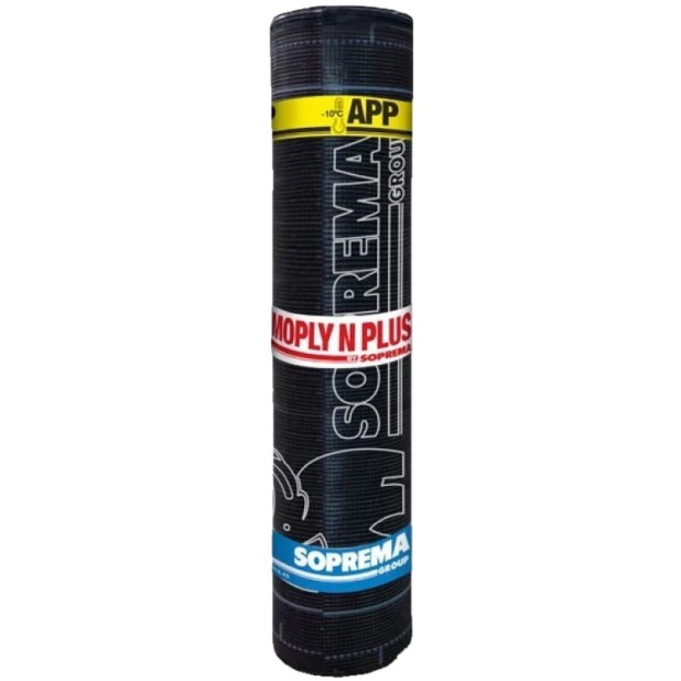 TELA ASFALTICA MOPLY N PLUS FV 4KG 10x1MTS.