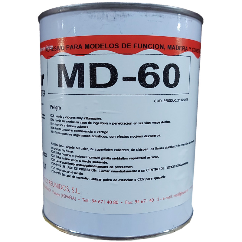 ADHESIVO PARA POLIESTIRENO MD60 1KG.