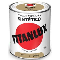 TITANLUX ESMALTE SINTETICO BEIGE 750ML