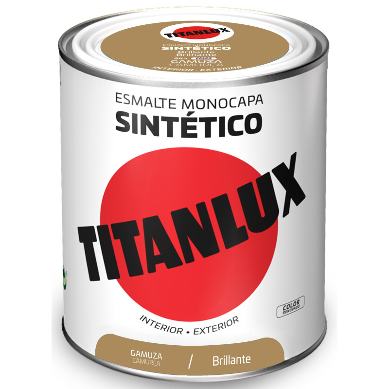 TITANLUX ESMALTE SINTETICO GAMUZA 750ML