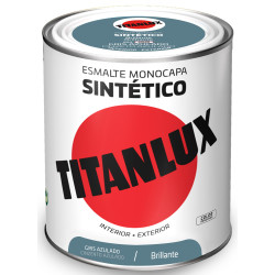TITANLUX ESMALTE SINTETICO GRIS AZULADO 750ML