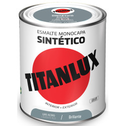 TITANLUX ESMALTE SINTETICO GRIS ACERO 750ML