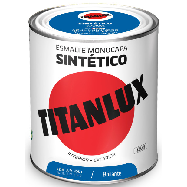 TITANLUX ESMALTE SINTETICO AZUL LUMINOSO 750ML