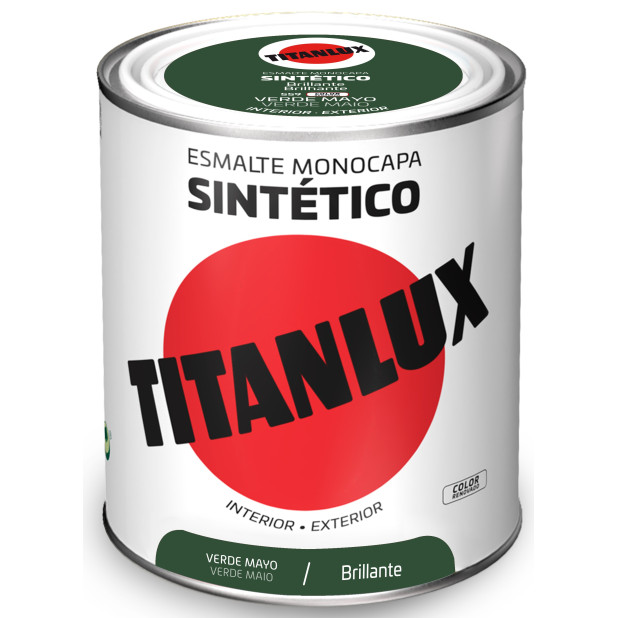TITANLUX ESMALTE SINTETICO VERDE MAYO 750ML DESCATALOGADO