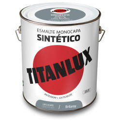 TITANLUX ESMALTE SINTETICO GRIS ACERO 4L